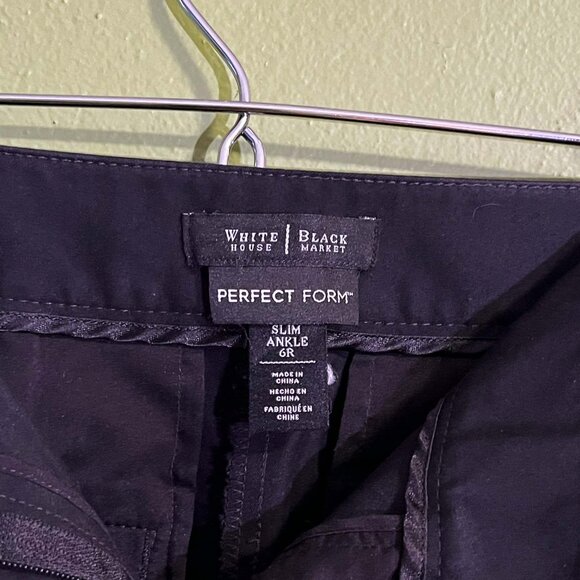 White House Black Market Slim Ankle Pants | Perfect Form | Size 6R - Picture 4 of 5
